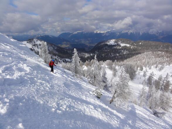 Abfahrt über den Gifpelhang