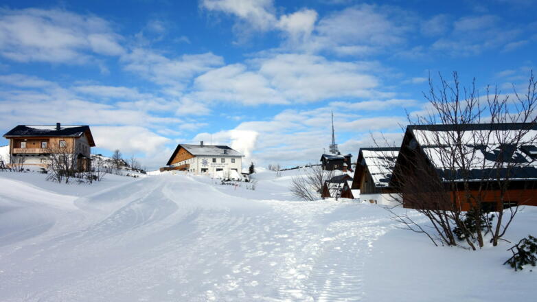 Start von der Bergstation zum Plediridl (1624 m) mit Sender