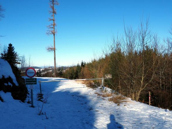 Ausstieg bei der Forststraße Maisenkögerl