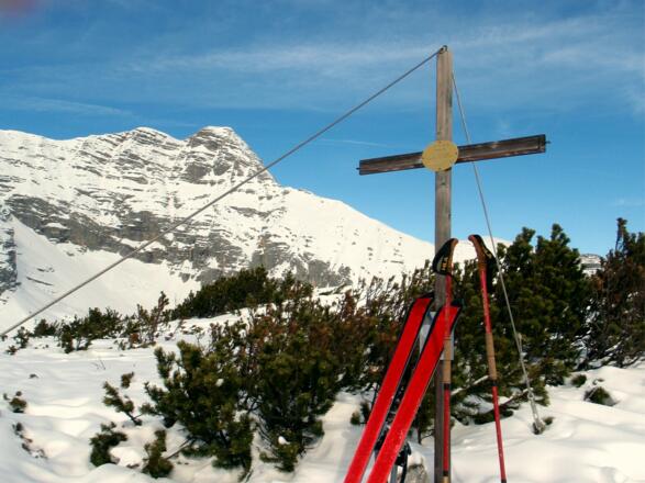 Gipfelkreuz um 1960m mit Warscheneck
