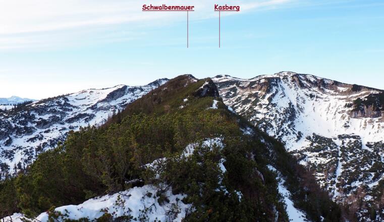 Rückblick vom Ostgipfel ~1640m