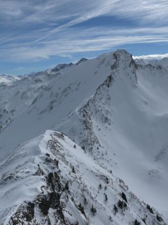 Blick südwärts zum Tristenwandkopf