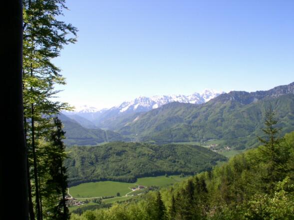 Hirschwaldstein 1095m, Blick nach Klaus