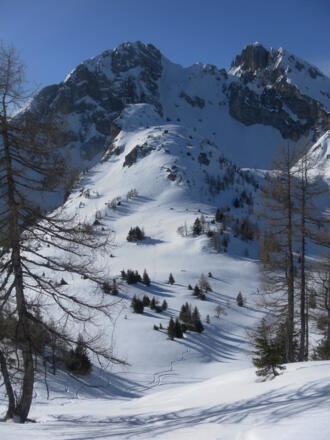 Schober und Höllwand/Sandkogel aus dem Tennkogelanstieg