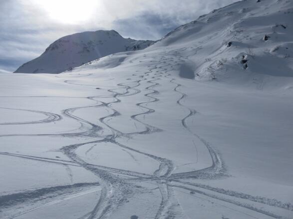 Rückblick zur Tristenwand