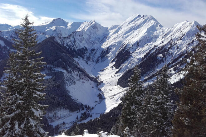 Ausblick auf das Aigenalm-Gebiet