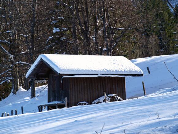 Kamm: Jagdhütte am Rehboden