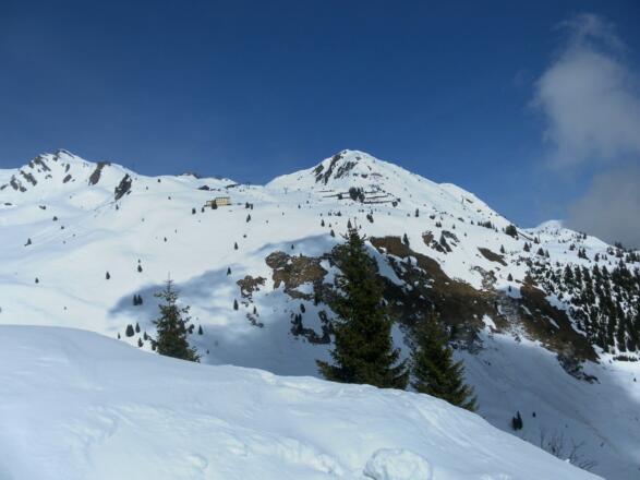 Hirschkarspitze rechts der Kleinen Scharte