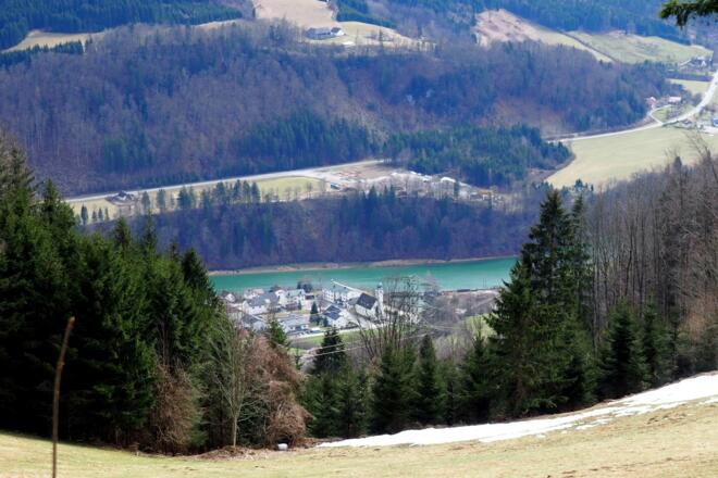 Blick nach Kleinreifling hinab