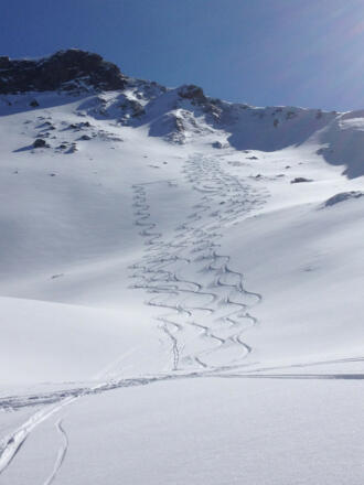 schöne Pulverhänge