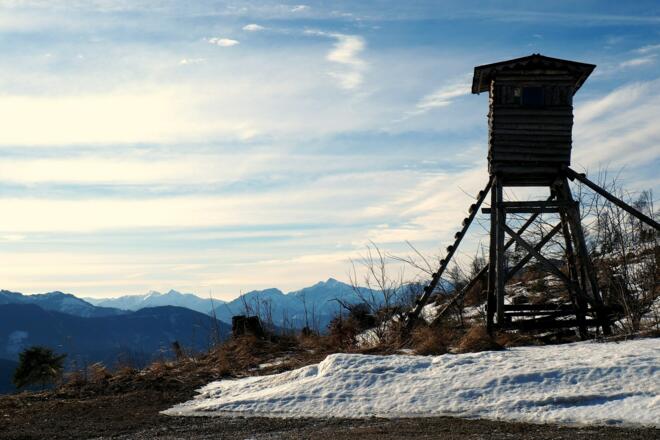 Kehre 1090m, Blick nach Süden