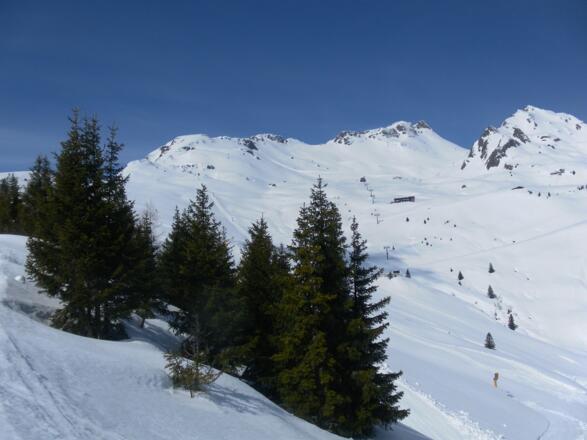 am Ochsenriedel, rechts die Hohe Scharte links der Mauskarspitze