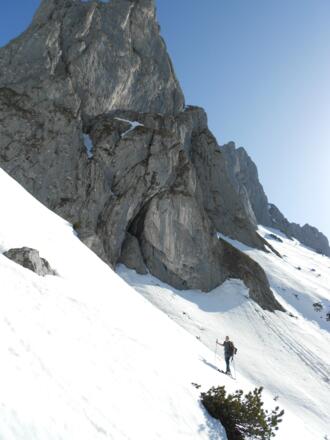 Fieberhorn-Südkante über uns