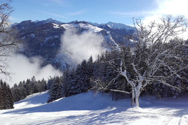 Skitour zur Bergstation Panoramabahn
