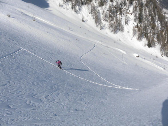herrliches, freies Skitourengelände