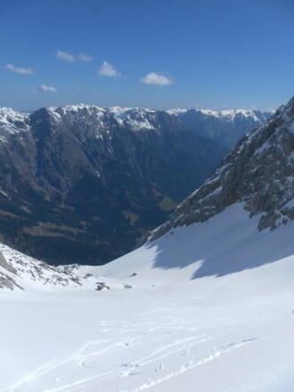 Querung ins Tauchertal über die Reißhorn-Nordhänge