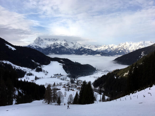 Blick zurück Richtung Tennengebirge 