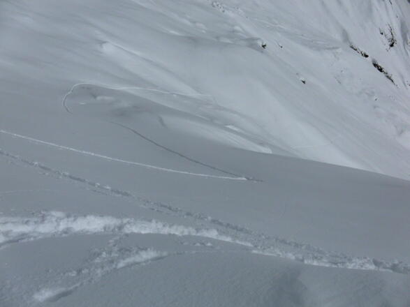 etwas steilerer Sattelanstieg