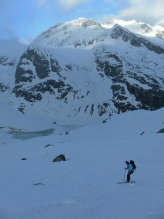 Abfahrt Richtung Gletschersee