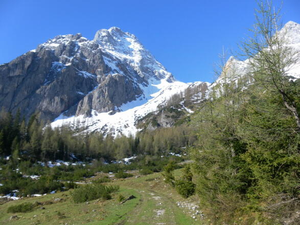 Hahnpfalzboden und Steilstufe vor dem Reißhorn