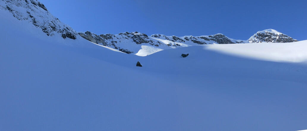 schöner Muldenanstieg