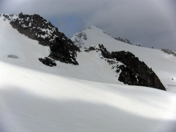 Firnraute im Nordgrat der Sonntagsköpfe