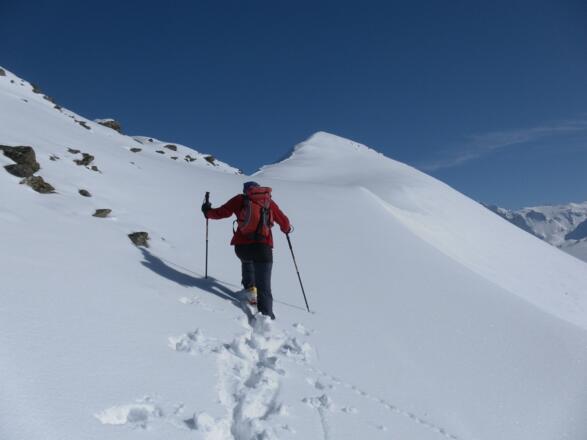 Westgrat und obere Südflanke des Glanzgschirrs