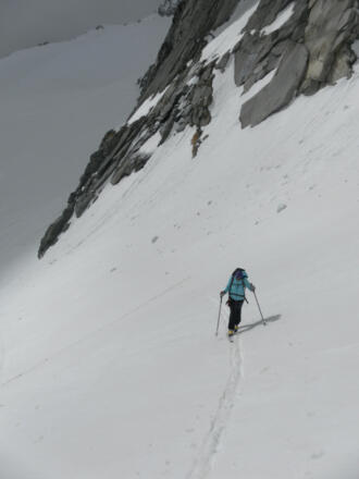 Steilanstieg zur Gratscharte
