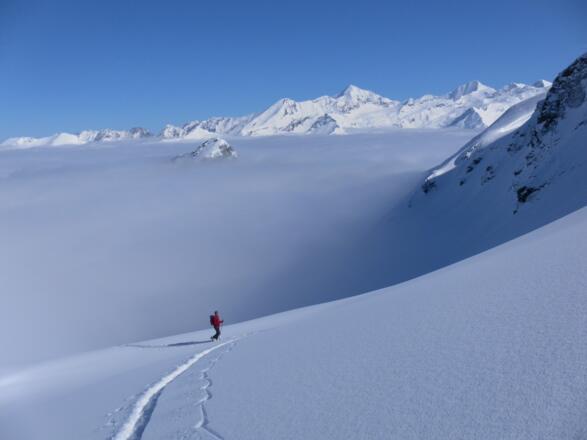 Einstieg in den Schartenhang