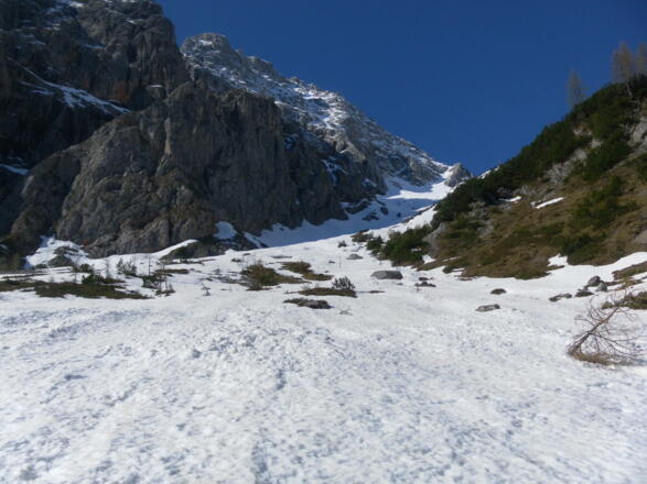 Einstieg in die Steilstufe