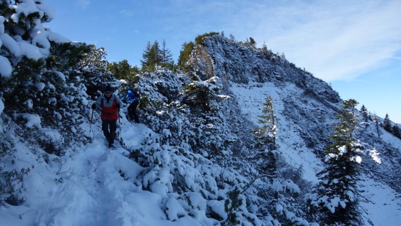 am Grat vor dem Sattel