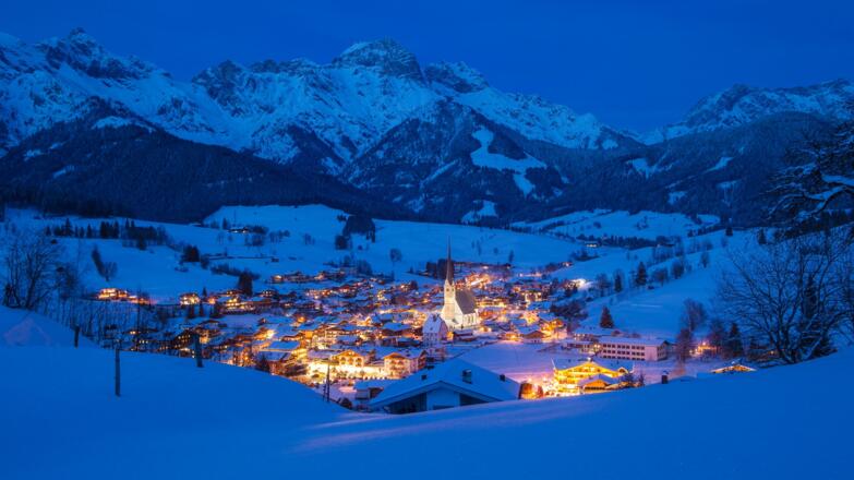 Maria Alm bei Nacht