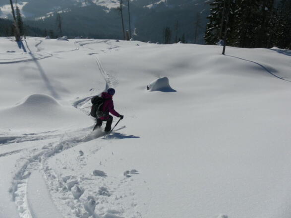 nur kurze freie Abfahrtshänge