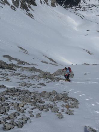 Felsdurchsetzter Gipfelhang