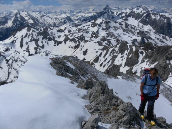 am Westgrat mit Südwechte