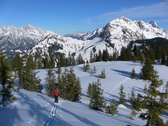Gipfelanstieg und Spielberghorn