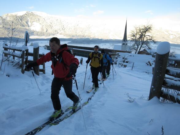... bis es mit den Fellen losgeht.