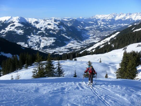 Kitzbühel und Wilder Kaiser vom Rauberrücken