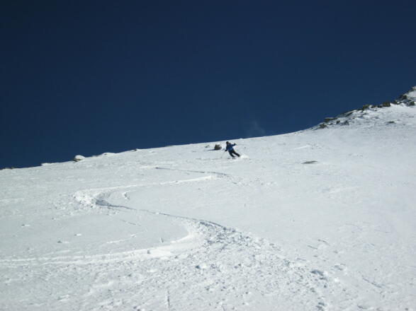 Super Abfahrtsgelände in den Frommgrund
