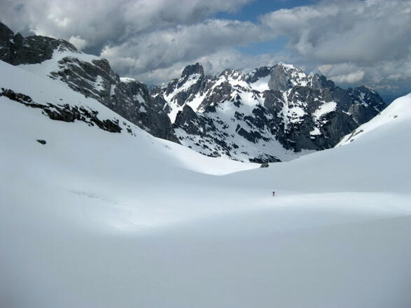 Gosaugletscher, mittig die Bischofsmütze