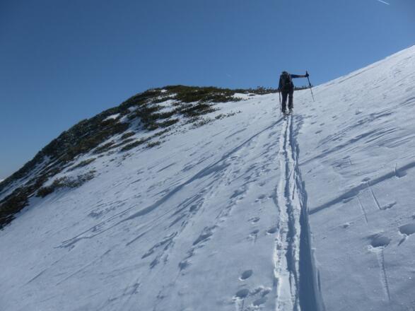 Ausstieg zum Verbindungskamm