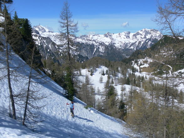 Hengstanstieg mit Blick zu Liebeseck und Kraxenberg/Ennskraxn
