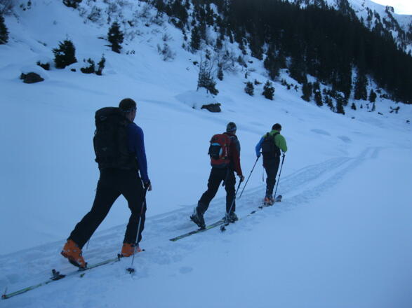 Hier zweigt man links ab