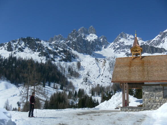 Almkapelle mit Traumpanorama
