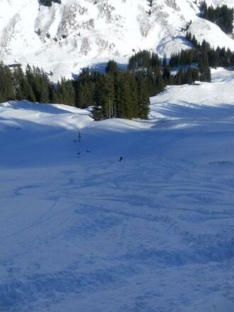 steile Osthangabfahrt