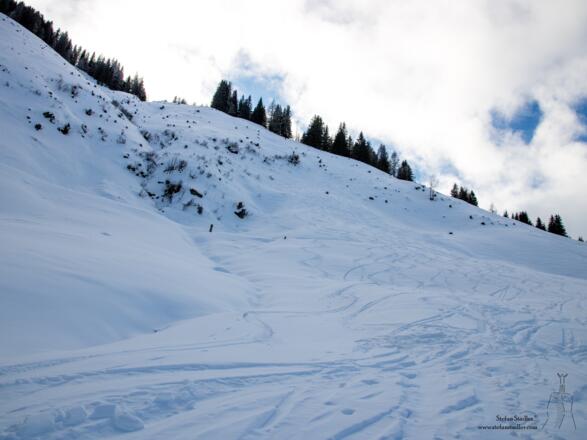 Viele Variationsmöglichkeiten bei der Abfahrt.