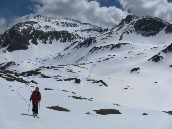 links Großer und rechts Kleiner Pleißlingkeil vom Hengst aus gesehen