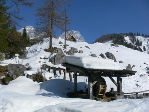 Mühlrad bei der Unterhofalm