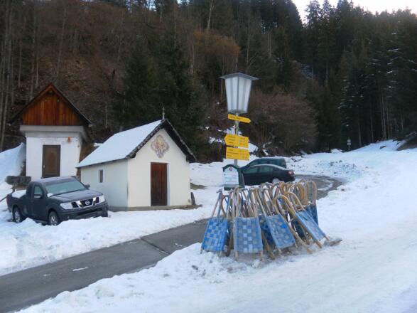 Grüntalkapelle am Ausgangspunkt