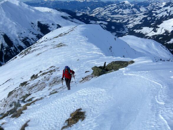 Rückblick über Nordrücken ins Windautal